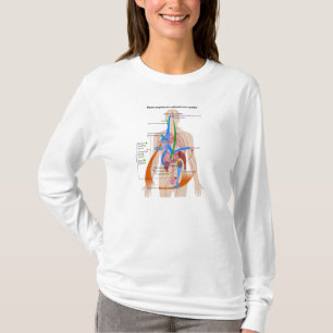 Diagram för ReninAngiotensin (RAS)system T-shirt