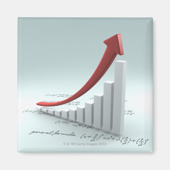 Diagram och pil pub med formel magnet (Framsidan)