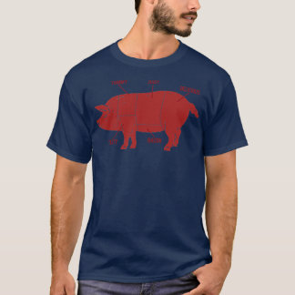 Diagram över beslag i Gris T Shirt