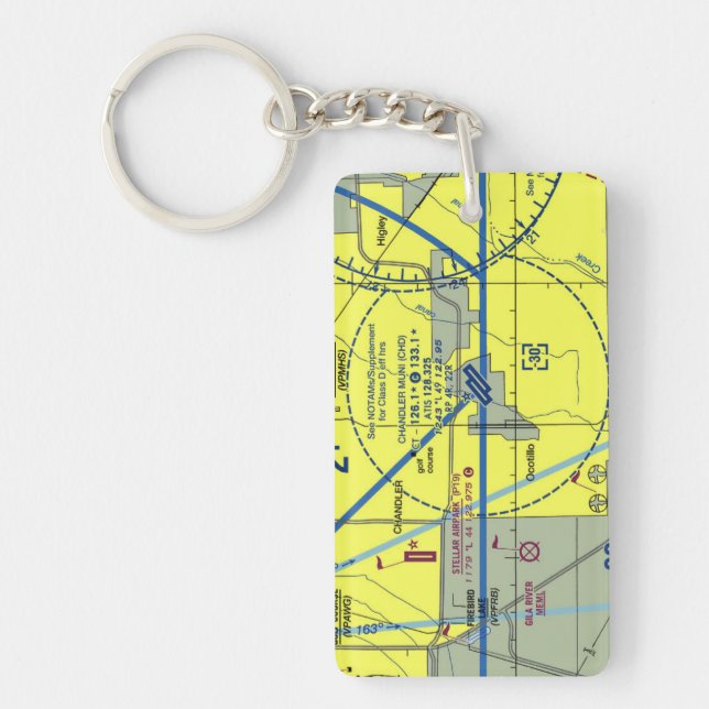 Diagram över Chandler Municipal Airport/taxi (Framsidan)