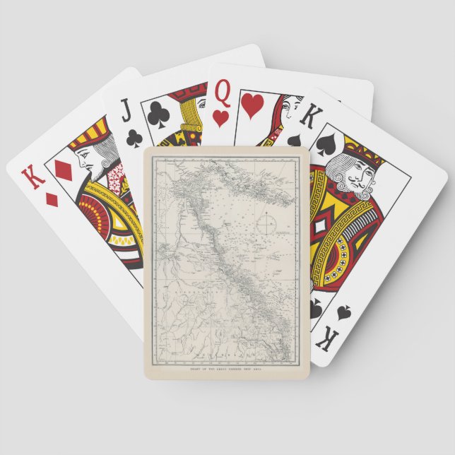 Diagram över det Underbara hinderområdet Karta Casinokort (Baksidan)