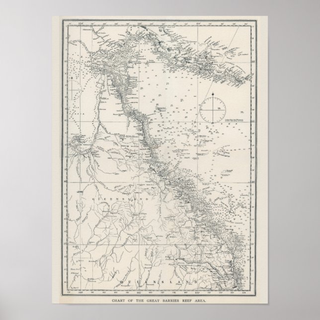 Diagram över det Underbara hinderområdet Karta Poster (Framsidan)