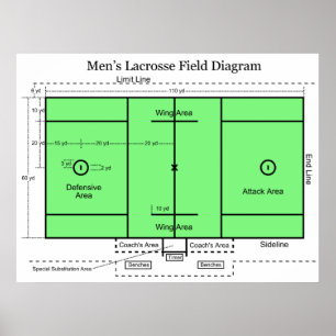 Diagram över Fält i Manar glakrosse Poster