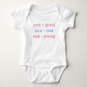 Diagram över färg för spädbarn t shirt