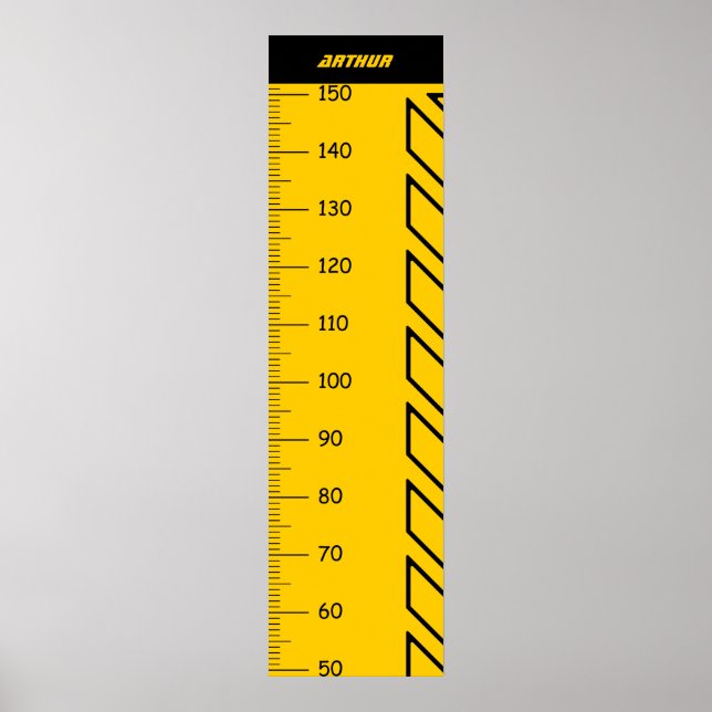 Diagram över gult och svart tillväxt poster (Framsidan)