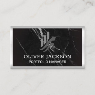 Diagram över lagrar Pub Black Marble Visitkort