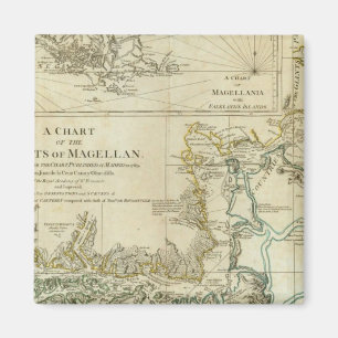 Diagram över magellanska sund magnet