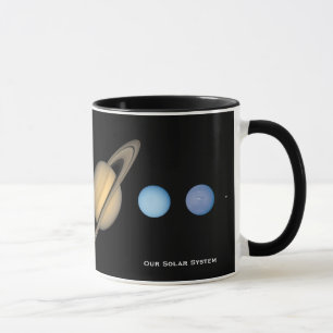 Diagram över NASA Solar System Planet-storlekar Mugg