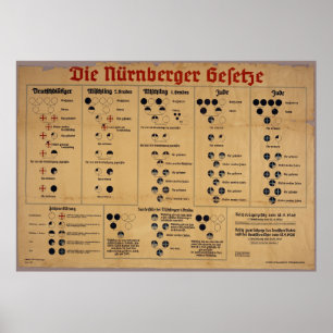 Diagram över Nürnbergslagarna Poster