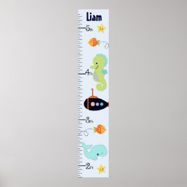Diagram över personligens blåa Lagun/val/fisktillv Poster