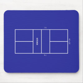 Diagram över pickleballplan i köket musmatta