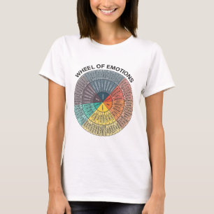 Diagram över psykisk hälsoterapi för hjulemotion-d t shirt