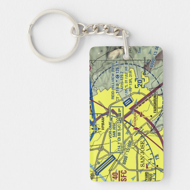 Diagram över Reid-Hillview-flygplatsen/taxi (Framsidan)