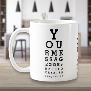 Diagram över Roligten för personlig-meddelande Öga Kaffemugg