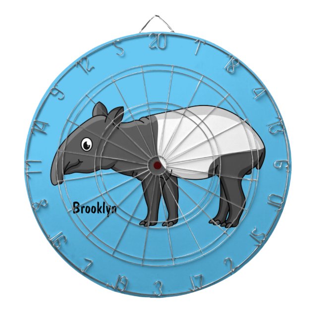 Diagram över tecknaden Cute lycklig Darttavla (Framsidan)