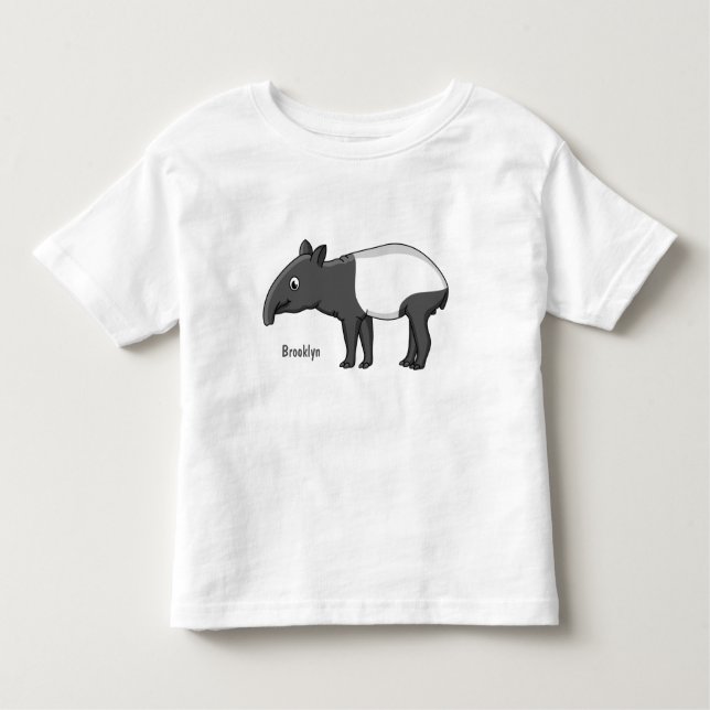 Diagram över tecknaden Cute lycklig T Shirt (Framsida)