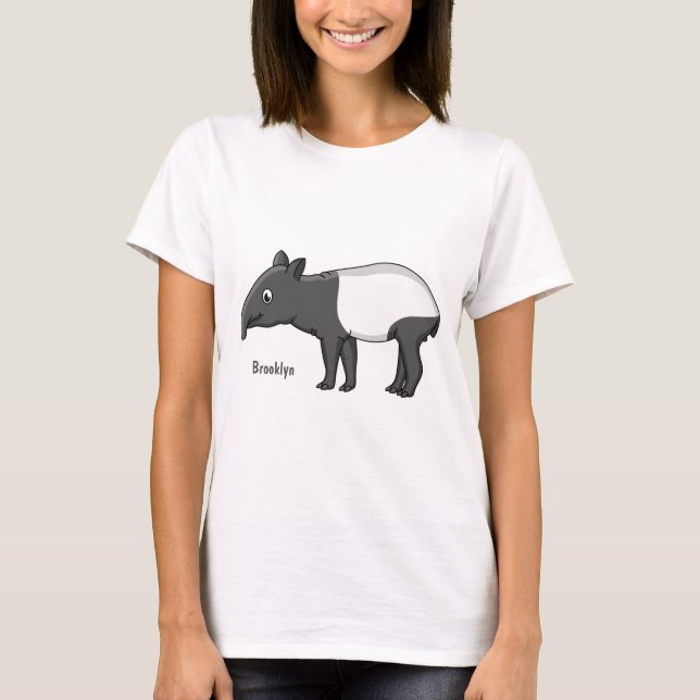 Diagram över tecknaden Cute lycklig T Shirt (Framsida)