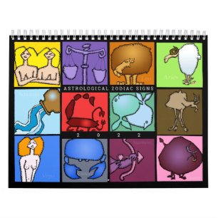 Diagram över ursprungliga Astrologiska tecken i te Kalender