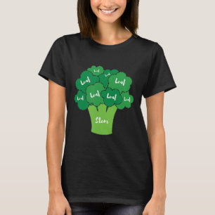 Diagram över Vegan Brocolli Cuts Butchers Diagram T Shirt