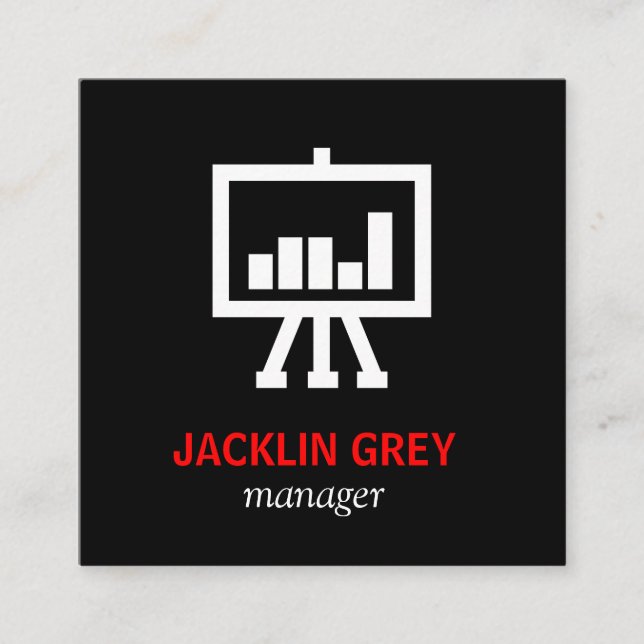 Diagramikon Fyrkantigt Visitkort (Framsida)