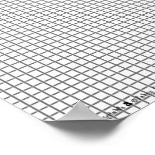 Diagramlinjerutnät Pappert Lakan för matematik ell Poster