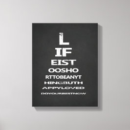 Diagrammall för diagram för Öga i offertdiagram Canvastryck