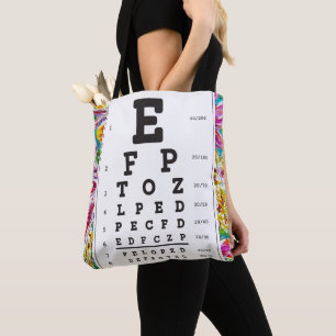 DiagramTote för optometri Ophthomolgist Öga Doktor Tygkasse