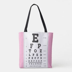 DiagramTote för optometri Ophthomolgist Öga Doktor Tygkasse