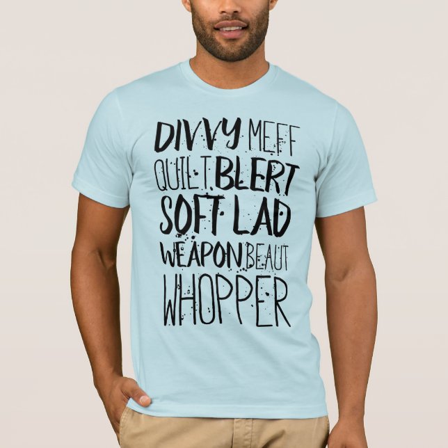 Dialect för Liverpool Scouse T-shirt (Framsida)