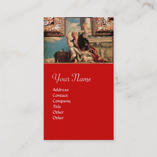DIALECTICS/Renaissance Allegory, Red Visitkort (Framsida)