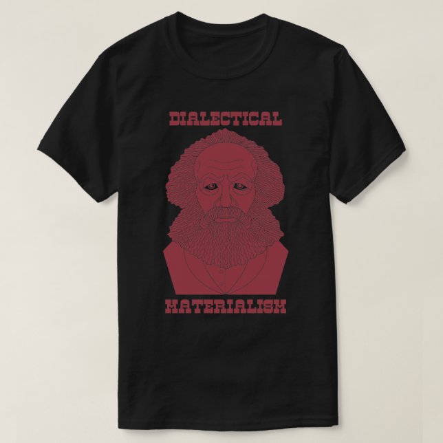 Dialektisk materialism Marx T Shirt (Design framsida)