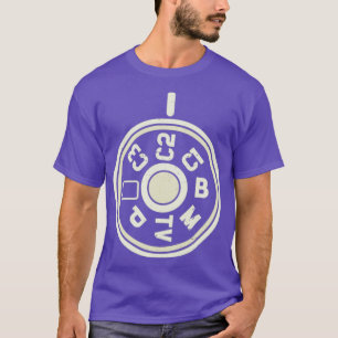 Dialkamera för DSLR-läge för fotografiskt fotograf T Shirt
