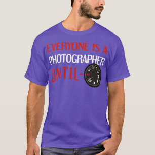 Dialogruta för fotofotografi av DSLR-läge T Shirt