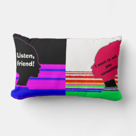 Dialogue Art Pillow Lumbarkudde