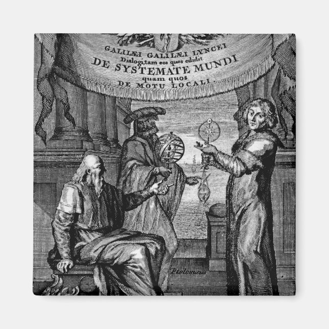 "Dialogus de Systemate Mundi" Magnet (Framsidan)