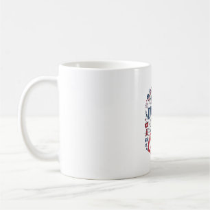 Dialys 4:e juli sjuksköterska patriotisk skjorta D Kaffemugg