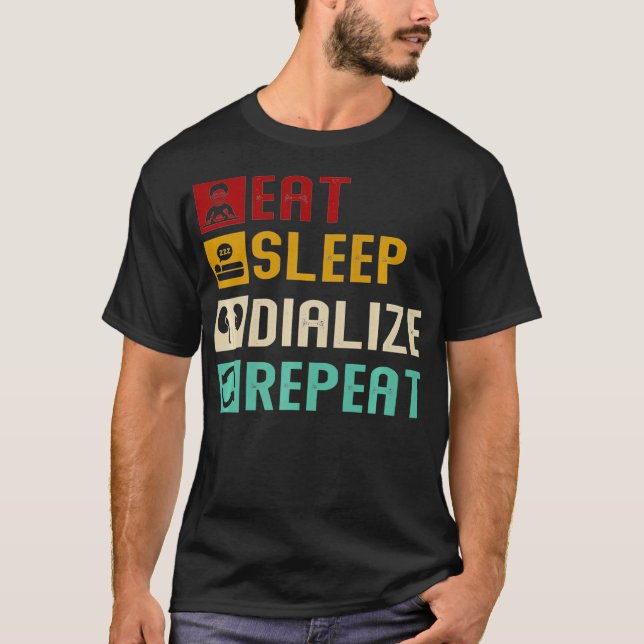 Dialys av upprepad Coola Dialys av matsmältningsst T Shirt (Framsida)