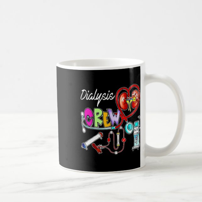 Dialys Crew Stethoscope Heart Nephrology Nephrolog Kaffemugg (Höger)
