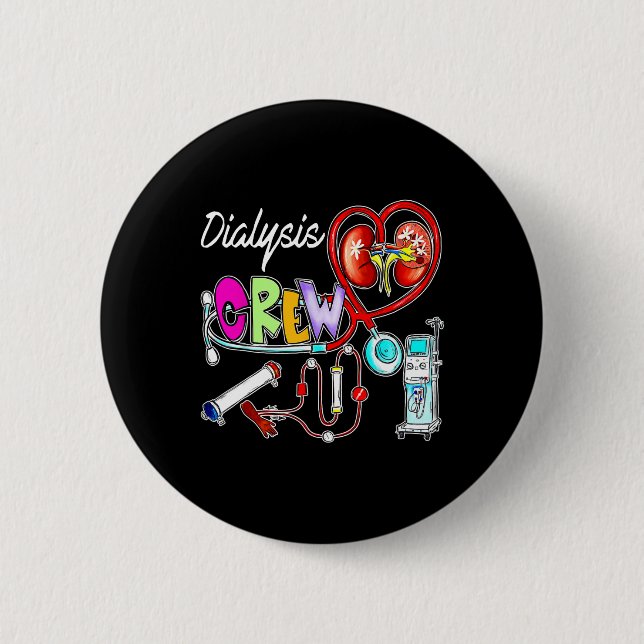 Dialys Crew Stethoscope Heart Nephrology Nephrolog Knapp (Framsida)