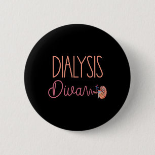 Dialys Diva Technician Nurse Patient Cute Kidney Knapp