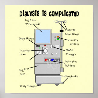 Dialys Humor- gåvor till sjuksköterskor, Techs, pa Poster
