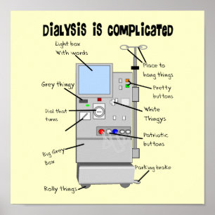 Dialys Humor- gåvor till sjuksköterskor, Techs, Poster
