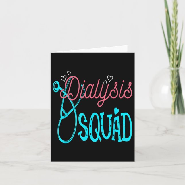 Dialys Nefrologi Nephrology Nidney Disease Squad Kort (Framsida)