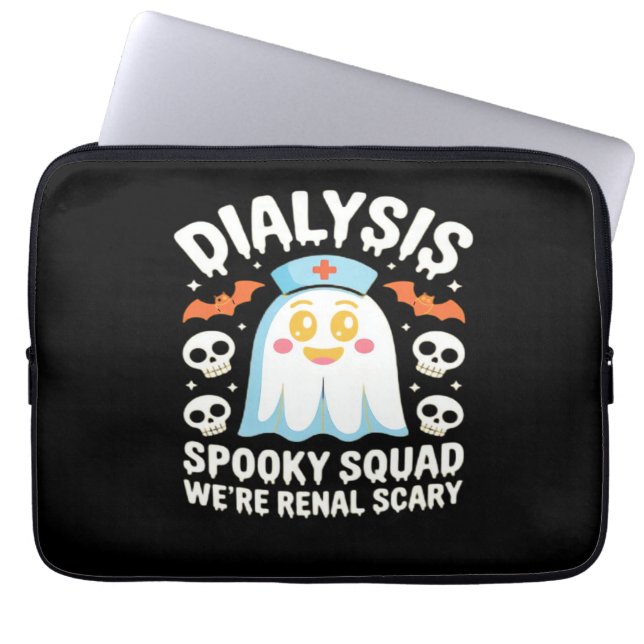Dialys Nephrology Nurse Cute Halloween Spooky Es Laptop Fodral (Framsidan)