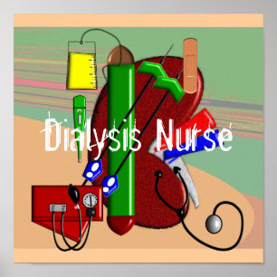 Dialys Nurse Art Poster