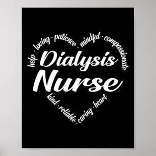 Dialys Nurse Heart Ord Cloud Poster