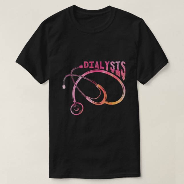 Dialys Nurse Kidney Nephrolog T Shirt (Design framsida)