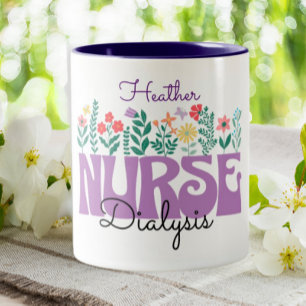 Dialys Nurse Nephrology Personlig Två-Tonad Mugg