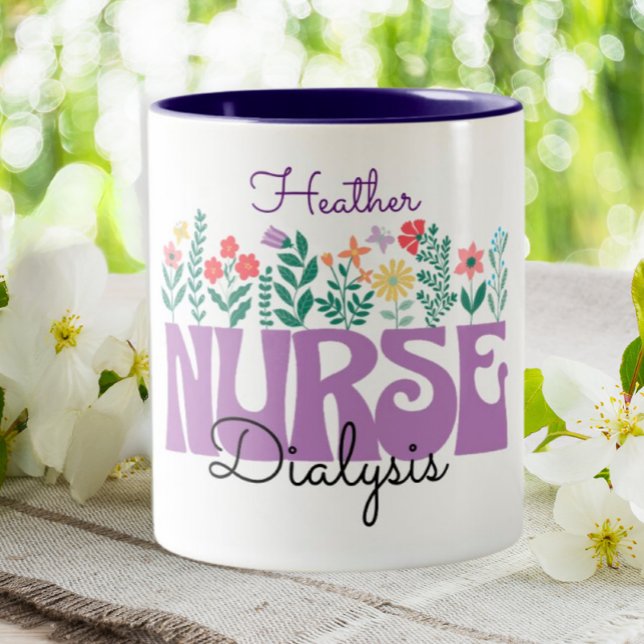 Dialys Nurse Nephrology Personlig Två-Tonad Mugg (Skapare uppladdad)