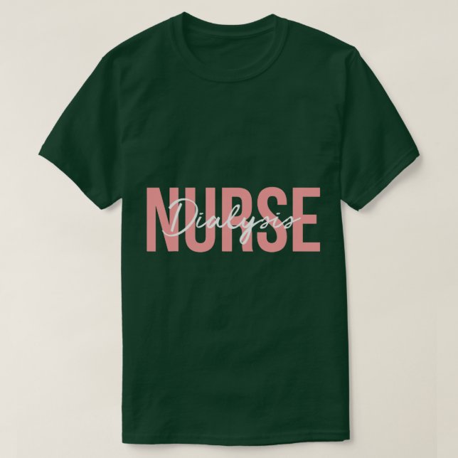 Dialys Nurse Nephrology Sjukfamiljflicka T Shirt (Design framsida)